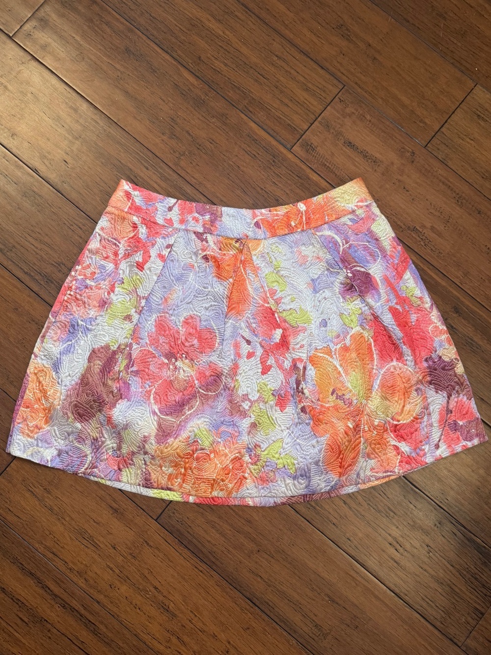 ASOS Floral Jacquard A-Line Mini Skirt Size US 6
